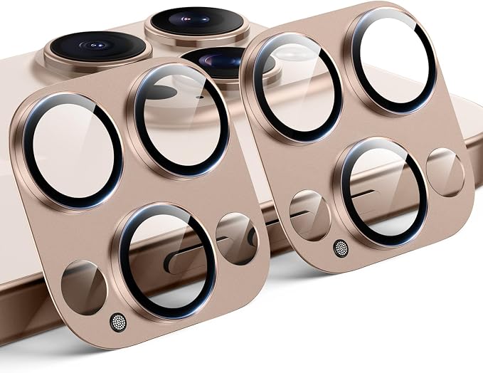 TAURI 2 Pack for iPhone 16 Pro Max/16 Pro Camera Lens Protector, Full Coverage by TAURI