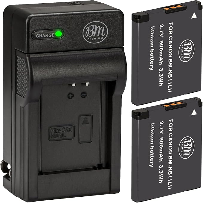 BM 2 NB-11LH Batteries and Charger by BMPremium
