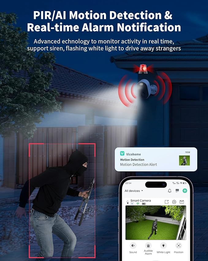 Security Cameras Wireless Outdoor, Battery Powered 2k Color Night Vision - Image 4