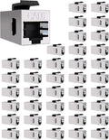 40 Pack Cat 6 Shielded Keystone Coupler, Cat6 Keystone Jacks Female to Female by VANDESAIL