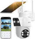 ANRAN Dual-Lens Solar Security Camera, 3MP Wireless Outdoor Camera by ANRAN