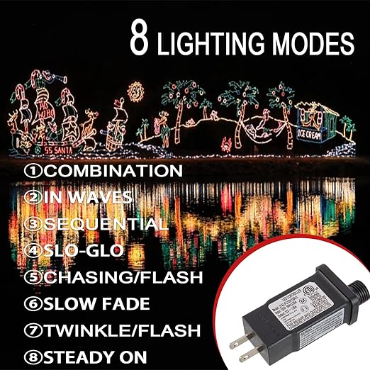 SIGANDG 12V 12W LED Transformer Replacement Class 2 Power LED Controller with 8 Modes Supply for Christmas String Light Inflatable Decorations IP44 Waterproof Low Voltage Transformer(2 Pcs)