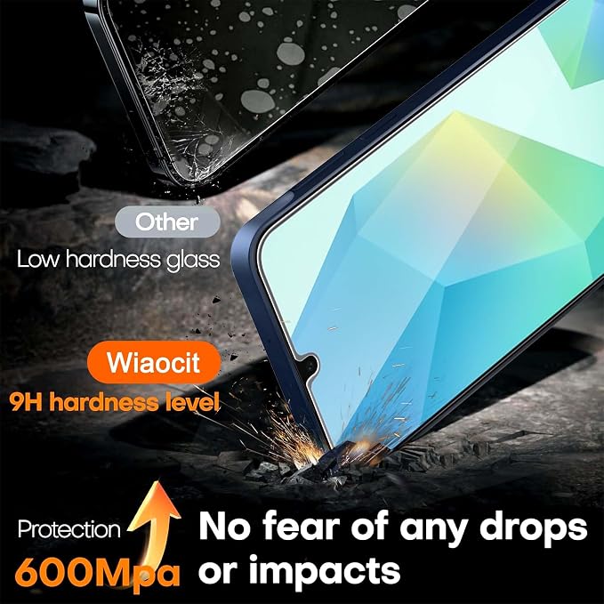 Wiaocit 3 Pack Tempered Glass Screen Protector - Image 3