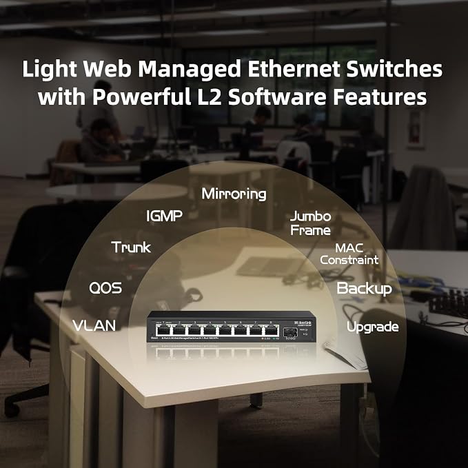 MokerLink 8 Port 2.5 Gigabit Managed Switch - Image 6
