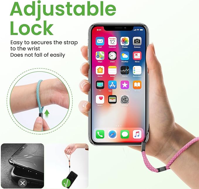 FrgKbTm Hand Wrist Strap Lanyard, Adjustable Nylon Colorful - Image 3