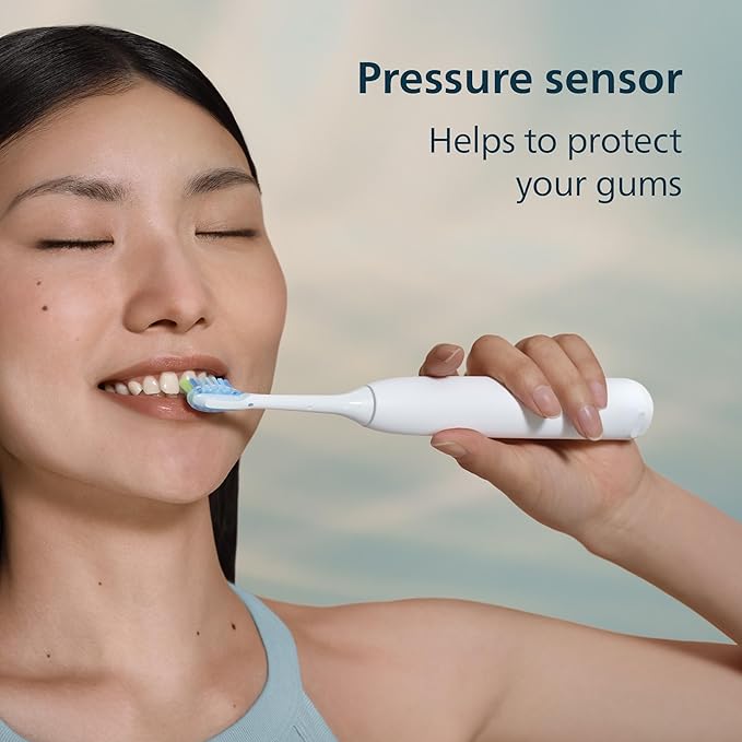 Philips Sonicare 5900 Series Electric Toothbrush - Next-Generation Sonicare Technology, Pressure Sensor, 6 Brushing Settings, SmarTimer, BrushPacer, 21-Day Runtime, White, Model HX7130/02