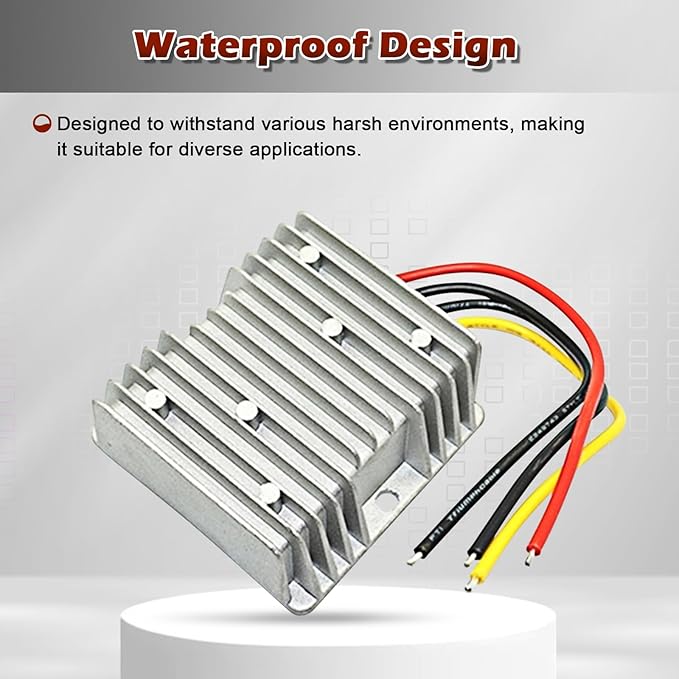 12V to 24V DC Step UP Converter DC Converter Regulator 1A 24W Power Supply Adapter for Golf Cart Club Car Truck Vehicle Boat Solar System