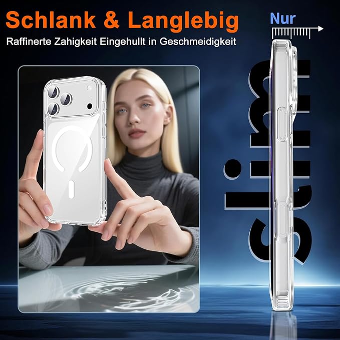 for iPhone 17 Pro Case Clear, Magnetic iPhone 17Pro Case - Image 6