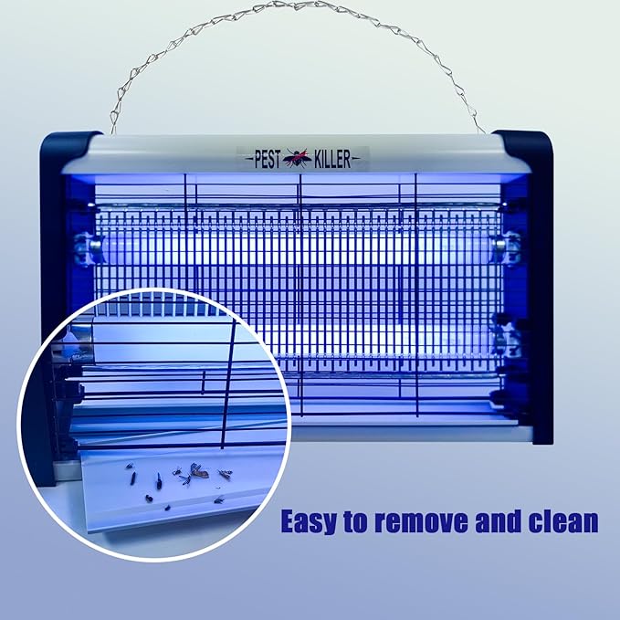 20W Electric Indoor Bug Zapper, Mosquito Trap with UV Light, Insect Killer Eliminator for Home, Office, Restaurant