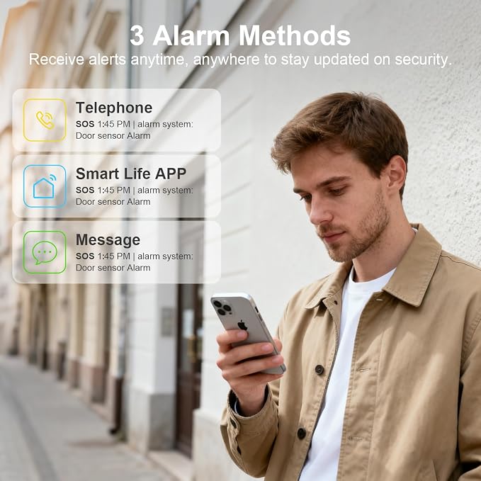 2026 Home Security System, 7-Piece Wireless Smart Alarm System Kit - Image 2