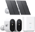 aosu Solar Security Cameras Wireless Outdoor, 2-Cam Kit, 2K QHD Home Security by AOSUSecurityOffical
