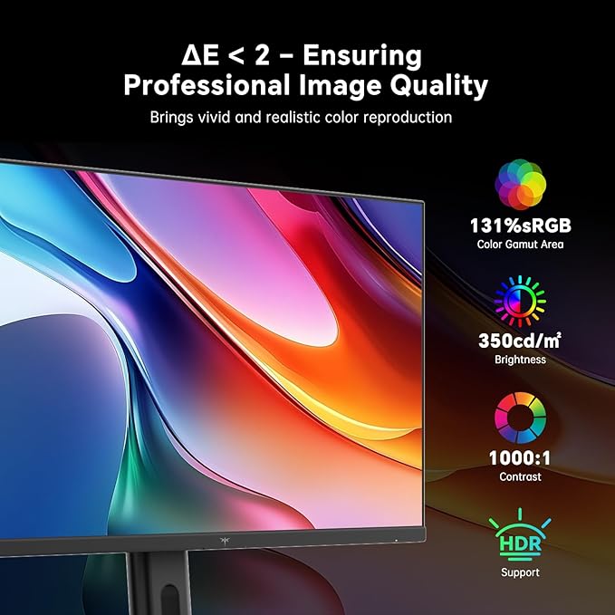 KTC 27 Inch Gaming Monitor 240Hz, FHD 1080p Fast IPS Computer Monitor with Adaptive Sync, HDR, Height Pivot Tilt Adjustable, Vesa Mount, HDMI/DP/USB, H27F7