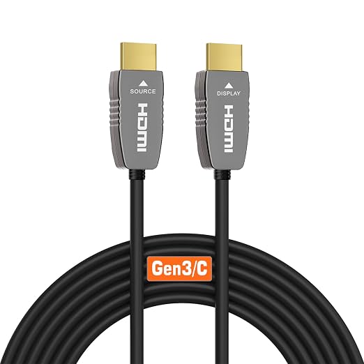 RUIPRO 8K HDMI Fiber Optic Cable CL2 Rated 3 Feet 48Gbps 8K60Hz 4K120Hz Dynamic by RUIPRO-ProfessionalQualityVideoandAudioYouCanSeeandHear