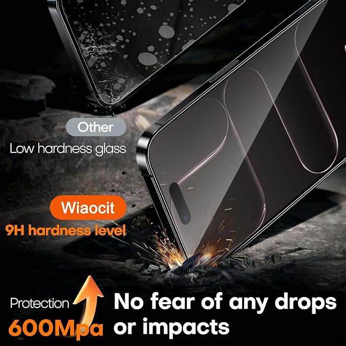 Wiaocit 3 Pack Tempered Glass Screen Protector - Image 3