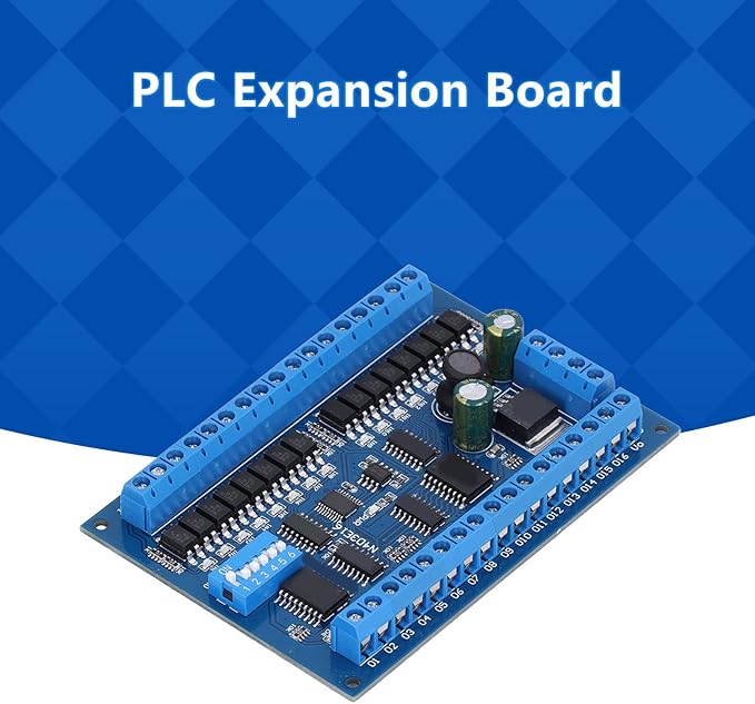 16 Input 16 Output Expansion Board RS485 16 Channel Remote Control Switch Module PLC IO Module DC 6.5‑30V for Smart Home Camera(Single board)