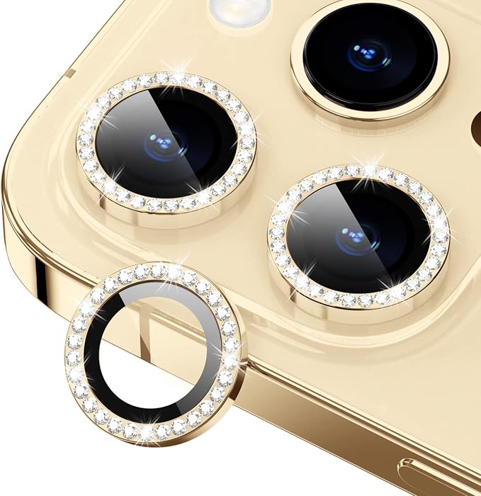 for iPhone 14 Pro/14 Pro Max Camera Lens Protector Bling, 9H Hardness by Xfilm