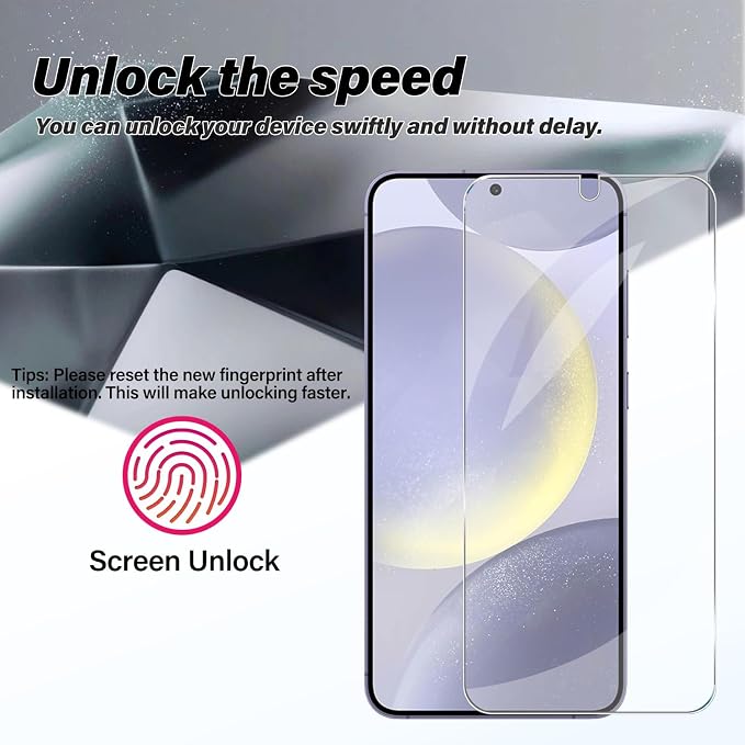 BIGFACE Galaxy S24 Tempered Glass Screen Protector + Camera Lens Protector - Image 3