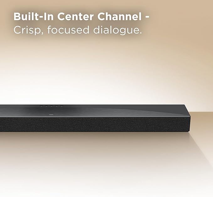 TCL Q65H 5.1 Sound Bar with Wireless Subwoofer for Smart TV | Dolby Atmos DTS:X Auto Room Calibration| 580W Power Bluetooth Home Theater Speaker with Bass | App Control & Remote Control | Latest Model