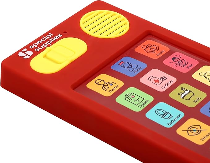 Talker Buddy AAC Communication Device for Non-Verbal Patients, Kids & Adults – Hospital Bedside Speech Therapy Aid, Recordable Talking Device, Portable AAC for Medical, Clinical, Home & School Use