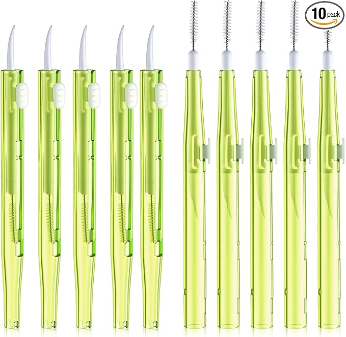 10Pcs Cell Phone Cleaning Kit, Dual Head Anti-Clogging Nylon Brushes Hook by Unknown