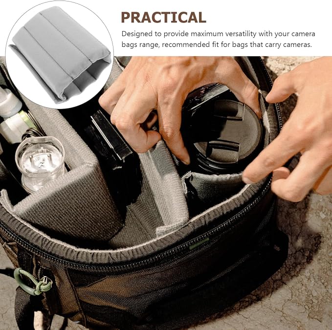 6 Pcs Camera Bag Divider Plug-in:Dividers Shockproof Protecting Camera Lens - Image 6