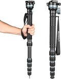 Manbily Camera Monopod with 360° Ball Bowl Head and 1/4inch Arca-Swiss Quick by Manbily