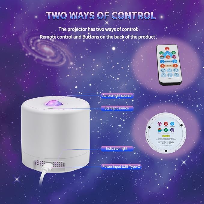 Star Projector, Galaxy Projector, Remote Control & Timer Galaxy Light, LED Nebula Night Light Projector for Adults Bedroom Decoration, Party, Birthday, Christmas,Valentine's Day,Room Decor