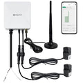 WiFi Energy Monitor with 2 * 80A Clamps, Real-Time Electricity Tracking, Smart Home Power Management, WiFi Meter Solar/Net Metering, Home Energy Automation and Control