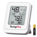 TempPro TP150 Greenhouse Thermometer Hygrometer, IPX5 High-Humidity Resistant by TempPro