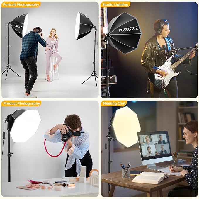 2PACK Professional Softbox Lighting Kit, Continuous Lighting - Image 6