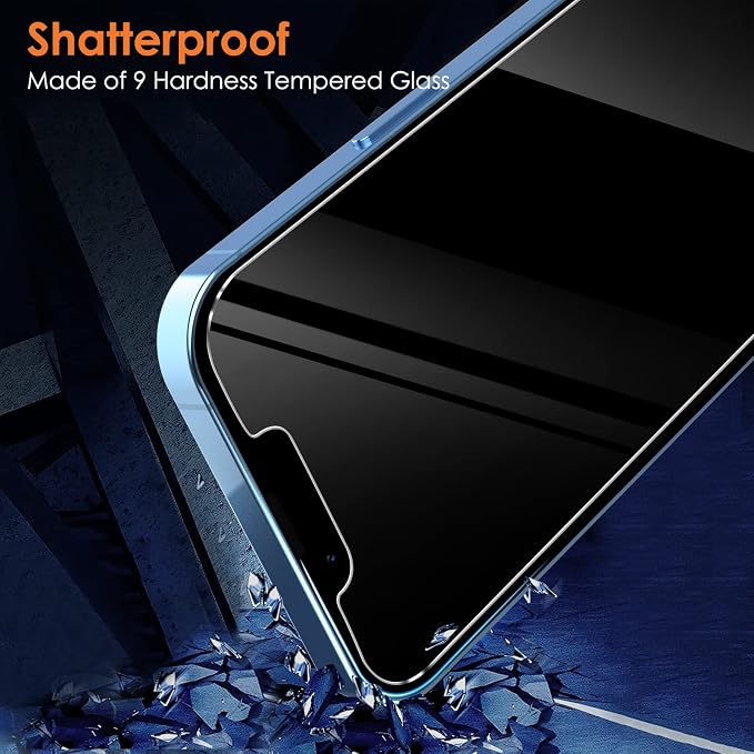 YMHML 2 Pack for iPhone 14 Plus/iPhone 13 Pro Max Privacy Screen Protector - Image 4