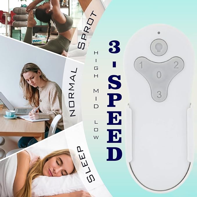 Ceiling Fan Remote Control Compatible with Harbor Breeze KUJCE10311/TR214A KUJCE10712/TR214B 2BB78-ITL-F304C, 304.25 MHz，3-Speed and Light Dimmer Learn Key (Remote Only)