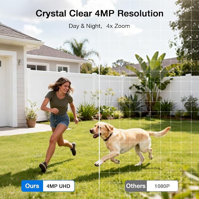 SEHMUA- 4MP Security Cameras Wireless Outdoor Home System, 2-Cam Kit, No - Image 6