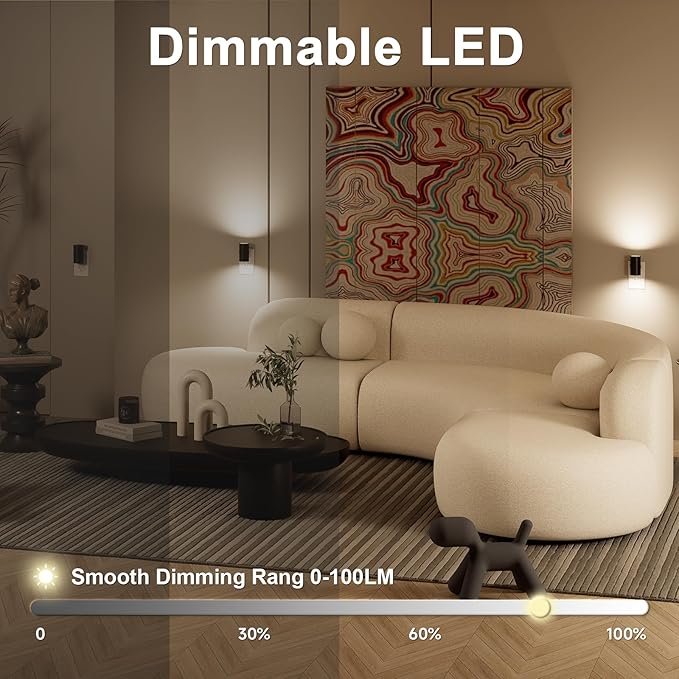 NIORSUN Night Lights Plug into Wall, Dimmable with 3 Color Modes & Auto On/Off Sensor, Ultra-Slim Nightlight for Hallway, Bathroom, Bedroom, Nursery, Kitchen (2 Pack, Black)