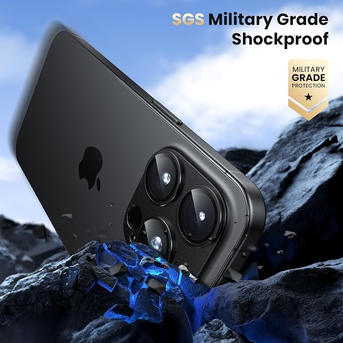 WSKEN for iPhone 16 Pro/iPhone 16 Pro Max Camera Lens Protector, Metal Aluminum - Image 5