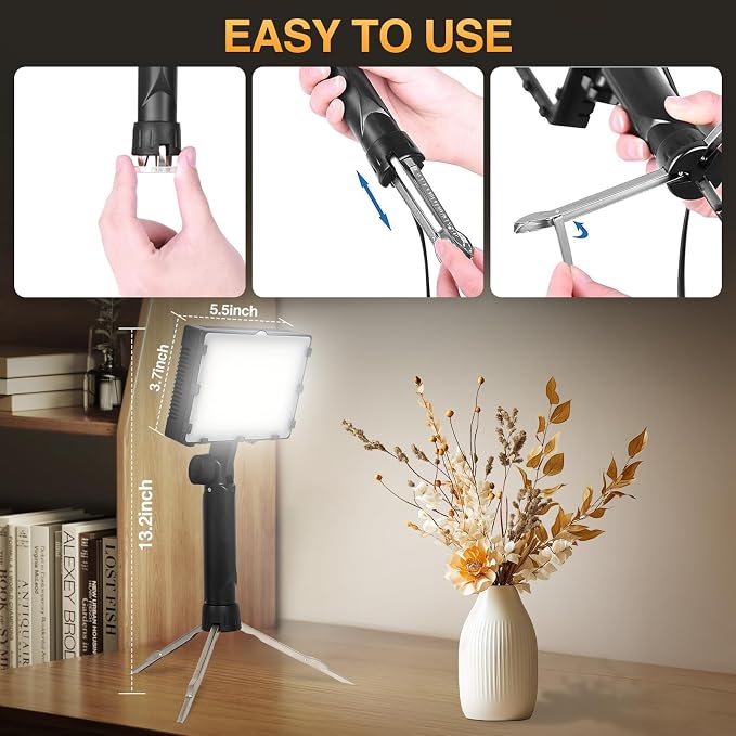 EMART 60 LED Continuous Portable Photography Lighting Kit - Image 7