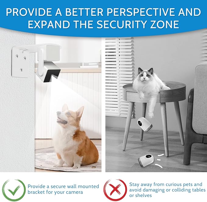 2Pack Adhesive Metal Wall Mount Bracket, Compatible - Image 3