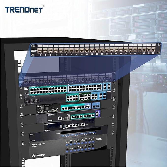TRENDnet 24-Port Blank Keystone Shielded 1U Patch Panel, 1U 19" Rackmount - Image 4