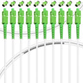 10Pack - 2m SC/APC to SC/APC Fiber Optic Internet Cable, Armored Single Mode by Bangun
