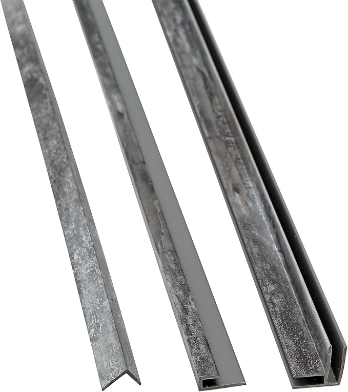 Palisade 78in x 60in x 30in Waterproof Vinyl Shower Surround Kit with Accessories in Urban Cliff