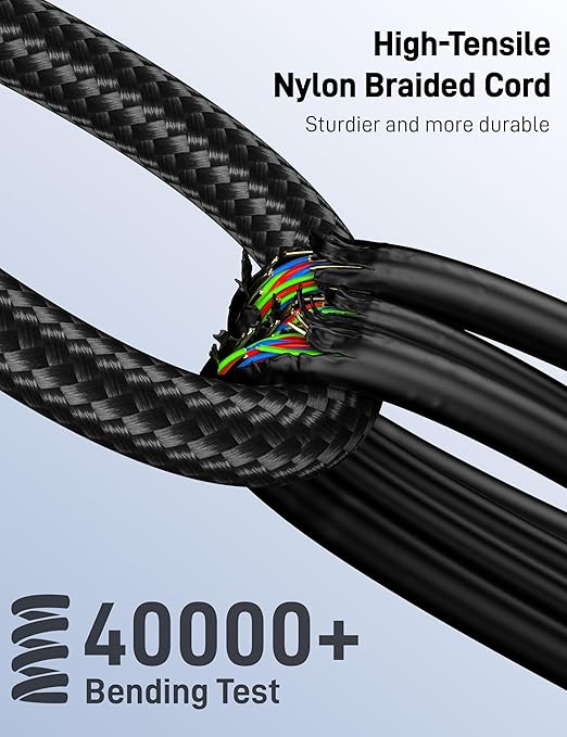KAYQINHO USB Y Splitter, 3.3FT USB A Male to 3 Female Extension Cable, USB Splitter 1 in 3 Out Support Charging and Data Transfer for Printer/Keyboard/Flash Drive/PlayStation/Laptop/LED Etc.