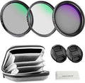 NEEWER 58mm Variable ND + CPL + UV Filter Kit by Neewer