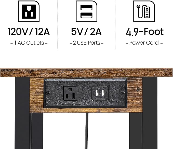 TUTOTAK 2 Tier Printer Stand, Rolling Printer Cart - Image 3