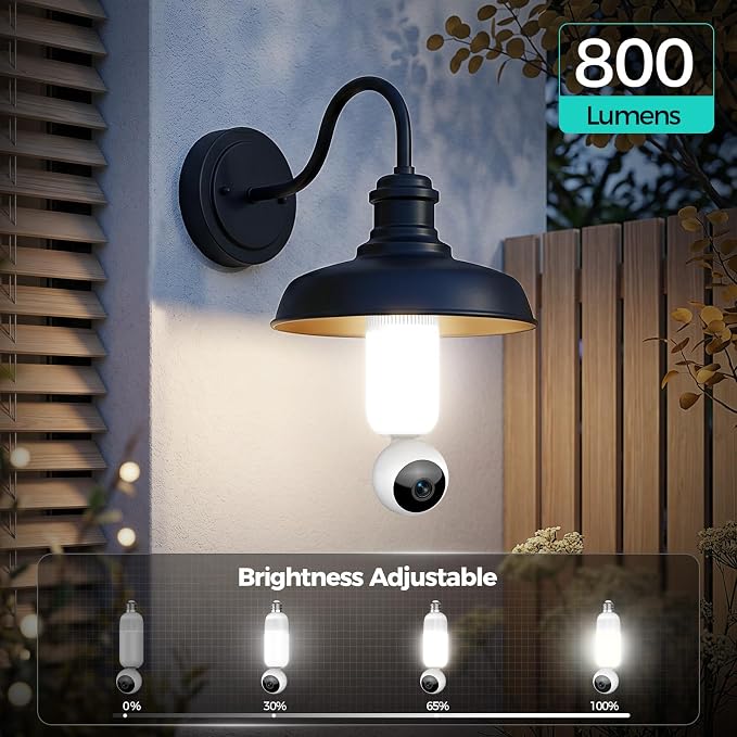 2K Light Bulb Security Cameras Outdoor Indoor - Image 4