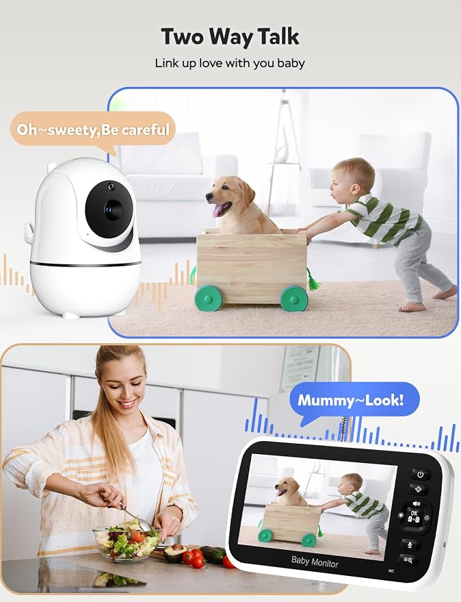 GoodBaby 5" Split Screen Baby Monitor - Image 5