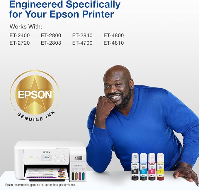 EPSON 502 EcoTank Ink Ultra-high Capacity Bottle Magenta Works with ET-2750, 2760, 2850, 3750, 3760, 3850, 4850, and Other Select Models