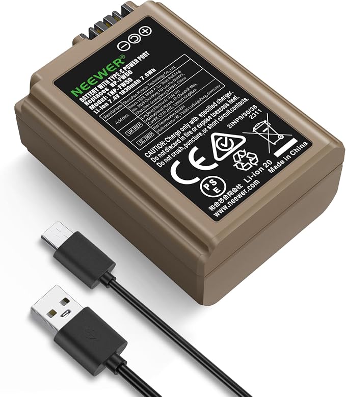 NEEWER Replacement Battery 1030mAh NP-FW50 by Neewer