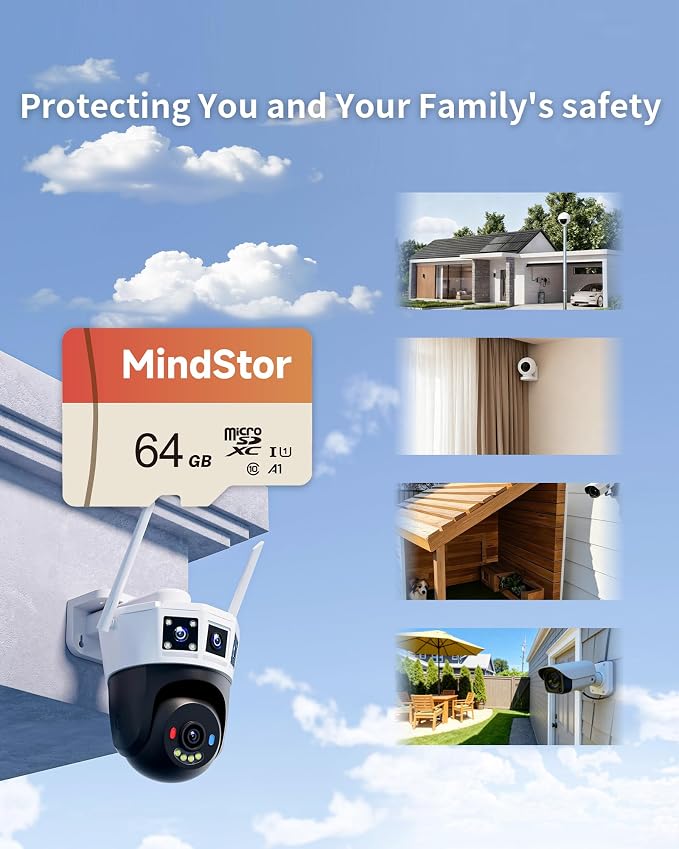 Micro SDXC 64GB Memory Card, MindStor 90MB/s Read Speed TF Card - Image 2