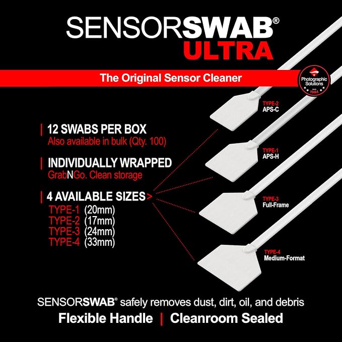 Photographic Solutions Sensor Swab Ultra 20mm Type-1 Digital Imaging Sensor - Image 4