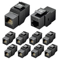 Cable Matters 10-Pack 10Gbps Cat6 Keystone Coupler, RJ45 Keystone Jack by CableMatters